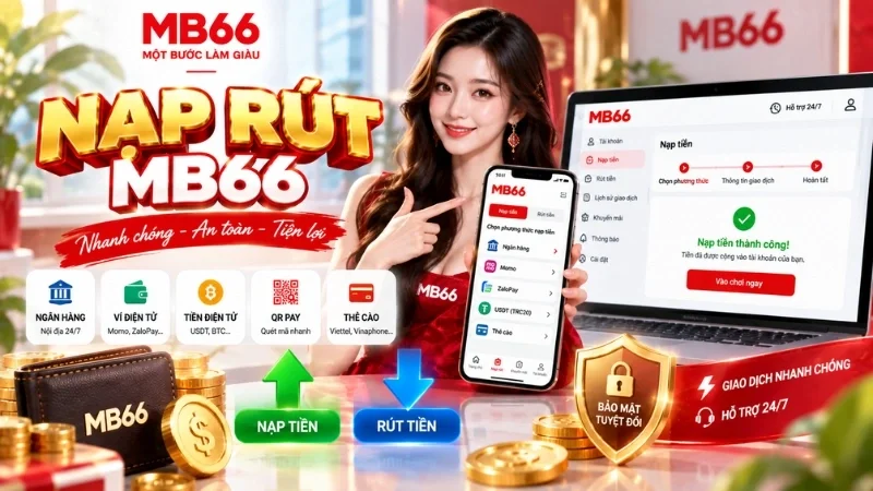 Quy trình giao dịch nạp và rút tại MB66.